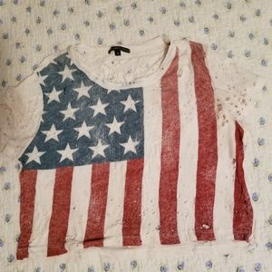 USA cropped shirt